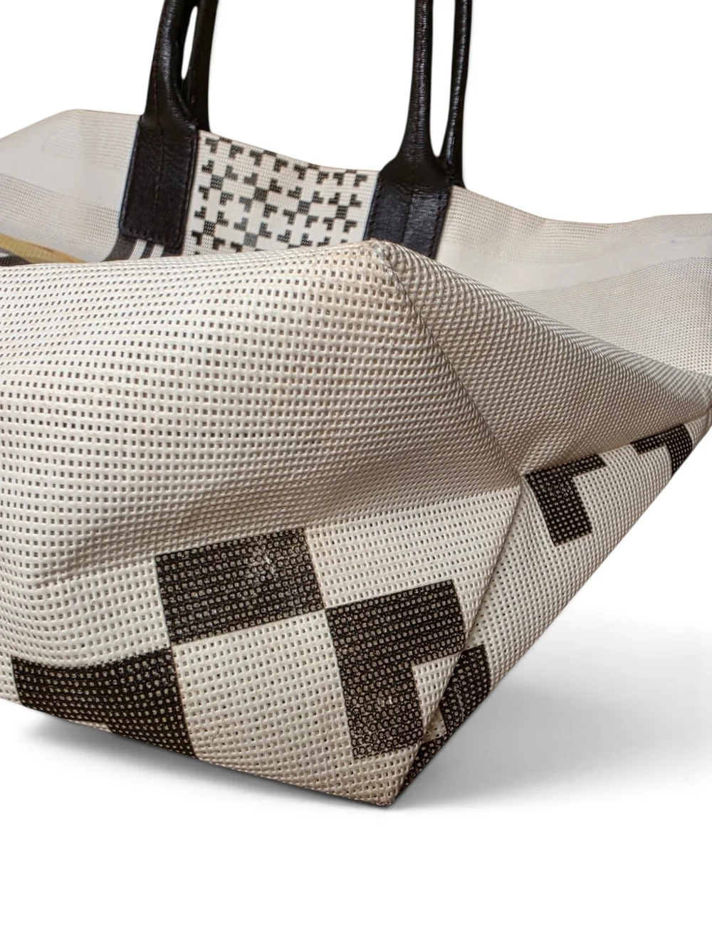 Vintage Furla Dragonfly Canvas Mesh Tote Bag Preloved Collector's RARE!